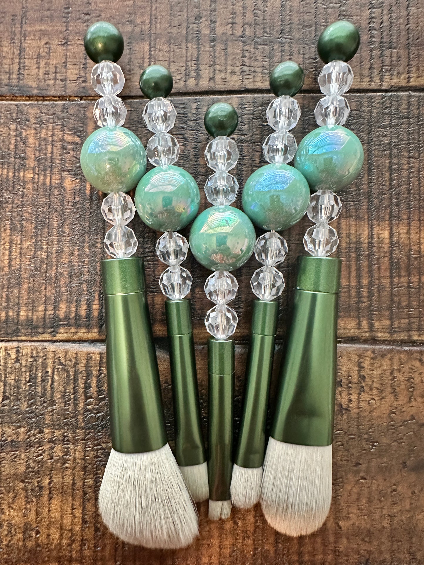 Makeup Brushes (Green)