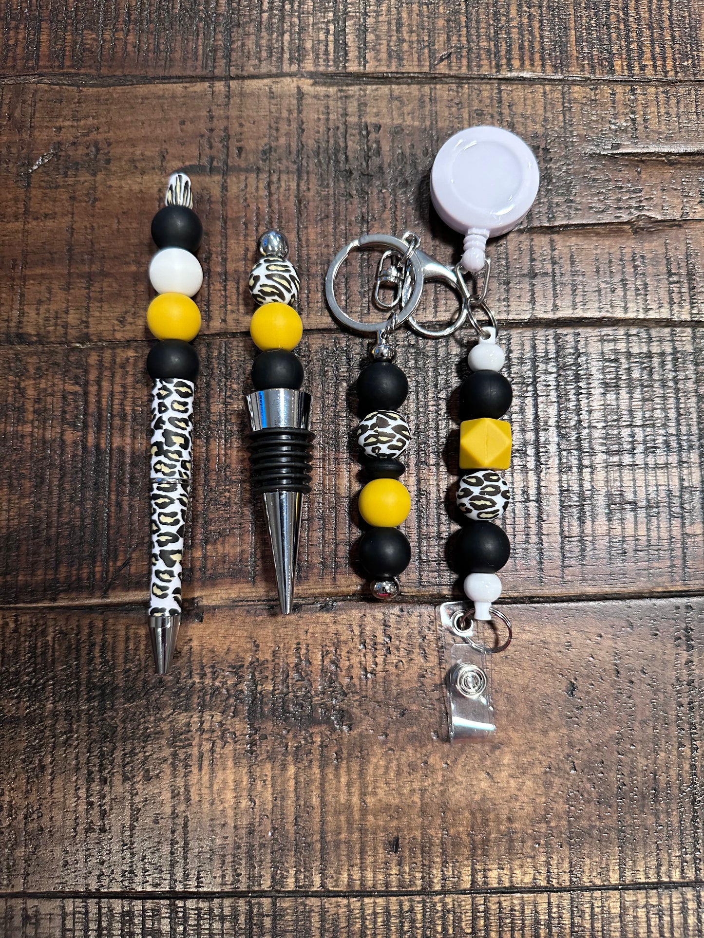 Beaded Sets (Gold Options)-Pen Keychain Lanyard Stopper