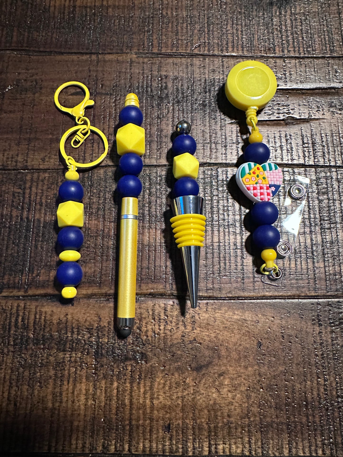 Beaded Sets (Gold Options)-Pen Keychain Lanyard Stopper